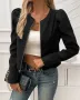 Късо яке/сако в черно, снимка 2