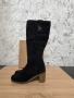 Елегантни черни ботуши U.S. Polo Assn. – Естествен велур, снимка 3