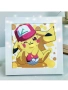 Диамантена картина Покемон Пикачу с рамка, снимка 2