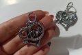 Дамски комплект синджирче LOVE, висулка и обеци, щампа 925, нов , снимка 10
