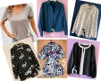 Ризи дамски Нови, 6 бр. различни размери 4 бр -M-L и 2 XL/2XL и тениска, р-р  L, снимка 1