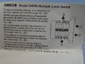 изключвател 6-пистов Omron D4MB-641G multiple 6-position limit switch, снимка 9