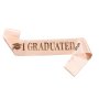 Абитуриентски шал: I Graduated - Pink, снимка 1 - Шалове - 44070121