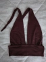Топ с гол гръб и дълбоко деколте – тъмно бордо, снимка 2