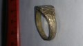 Уникален стар пръстен сачан - 60191, снимка 3