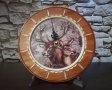 Часовник с елени - ръчна изработка , снимка 1