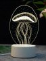 Холограмна LED лампа CREATIVE 3D Медуза, снимка 1 - Други - 38094415