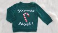 Коледен пуловер  за бебе - 3 месеца , снимка 1 - Бебешки блузки - 43343770