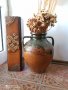 Делва голяма висока керамична ваза, стара делва , снимка 1