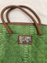Зелена голяма чанта , снимка 2