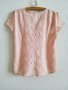 Розова памучна блуза с швейцарска бродерия, снимка 4