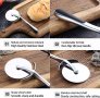 Професионален нож за пица | Стоманен кръгъл нож за рязане на пица - КОД 3813, снимка 8
