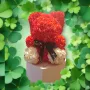 Подаръчни мечета от декоративни рози, снимка 3