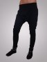 Свободен дух и визи с черни ултрамодни вталени бермуди с широк ластик с шнур за регулиране, който се, снимка 1 - Панталони - 28437500