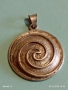 Красив ажурен сребърен медальон с формата на СПИРАЛА ювелирна изработка 30250, снимка 5