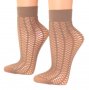 Fibrotex 30DEN немски телесни женски къси мрежести чорапи Фибротекс дамски чорапи мрежа над глезени , снимка 1 - Дамски чорапи - 38958234