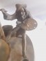 Изящна,детайлна,бронзова скулптура от началото на 20-ти век, снимка 13