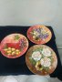 7 броя - Рисувани чинии - Комплект, снимка 1 - Чинии - 40609898