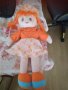 Детска парцалена кукла оранжева 50см