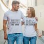 Свети Валентин подаръци тениски за двама забавно бельо С ЩАМПА, снимка 1 - Бельо - 43697126