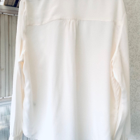Разкошна копринена риза/блуза цвят екрю ( айвъри), снимка 8 - Ризи - 44846261