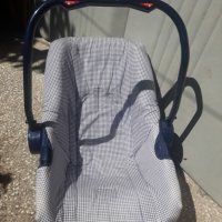 Тъмно синьо столче люлка за бебе до 10 кг, 0-6 месеца + подложка, снимка 2 - Детски шезлонги - 33284764