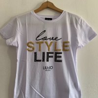 Liu Jo Бяла тениска, снимка 1 - Тениски - 26595393