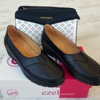 Дамски обувки в черен цвят на платформа, снимка 1 - Дамски ежедневни обувки - 36670276