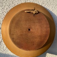Кръгло дървено пано,  декоративна чиния за стена, дърворезба, снимка 2 - Пана - 38577795