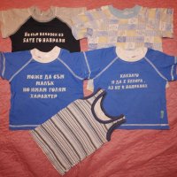 Лот тениски/ потници 86-92 см, снимка 1 - Бебешки блузки - 31986352