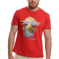 Нова мъжка тениска с трансферен печат Йода, Междузвездни войни (Star Wars), снимка 3 - Тениски - 37664060