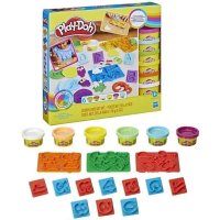 Нов Комплект Play Doh мек пластелин с числа и форми комплект 6 цвята пластелин, снимка 2 - Пластелини, моделини и пясъци - 43726278