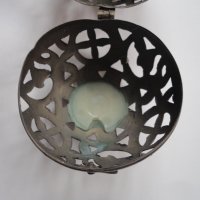 Ажурен бронзов свещник топка  маркиран , снимка 5 - Декорация за дома - 43559678