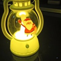 LED лампа, Фенер на Дядо Коледа, снимка 3 - Настолни лампи - 43351303