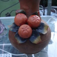 Испанска керамична ваза , снимка 2 - Вази - 26329045