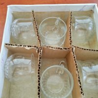 ретро кристални  чаши за пунш кафе чай , снимка 2 - Антикварни и старинни предмети - 26627388