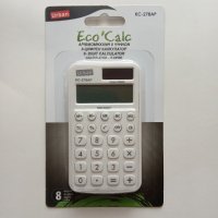 Малък калкулатор, 8 цифрен, двойно захранване , снимка 1 - Ученически пособия, канцеларски материали - 43621293