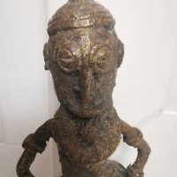 Африканска бронзова Догонска фигура, снимка 6 - Антикварни и старинни предмети - 43367661