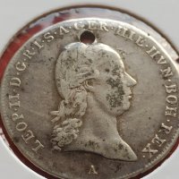 Сребърна монета 1/4 кроненталер 1791г. Леополд втори Виена Австрийска Нидерландия 13724, снимка 2 - Нумизматика и бонистика - 42987332