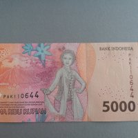 Банкнота - Индонезия - 5000 рупии UNC | 2022г., снимка 2 - Нумизматика и бонистика - 38286541