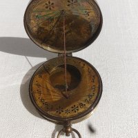 Масивен компас от бронз със слънчев часовник, снимка 6 - Подаръци за мъже - 43258613