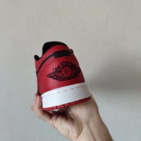 Nike Air Jordan 1 Low Reverse Bred Red Нови Мъжки Обувки Кецове Маратонки Размер 42 Номер Червени, снимка 6 - Маратонки - 39343854