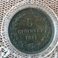 5 стотинки 1881г., снимка 2 - Нумизматика и бонистика - 44011972