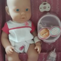 бебе с гърне и памперс, пие вода и чишка, снимка 3 - Кукли - 31156528