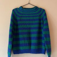 MANGO Пуловер зелено - лилав S размер 💜💚, снимка 1 - Блузи с дълъг ръкав и пуловери - 43714842