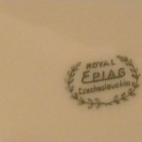 Royal epiag czechoslovakia Чехия фин порцелан сервиз хранене 19 части супник 16 чинии 2 сосиери, снимка 16 - Сервизи - 43399310