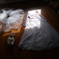 Булчинска, сватбена рокля и обувки , снимка 4 - Сватбени рокли - 38387416