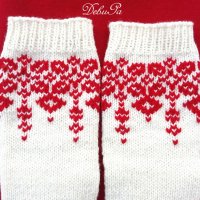 ,,Плетените чорапи на Баба Марта" - изплетени на 5 куки! Червени шевици!, снимка 10 - Други - 28115965
