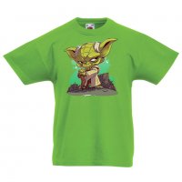 Детска тениска Star Wars Yoda 2 Игра,Изненада,Подарък,, снимка 5 - Детски Блузи и туники - 36667736