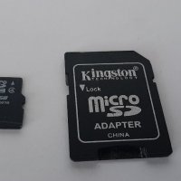 Карта-памет Kingston 8GB micro SDHC SD адаптер , снимка 3 - Друга електроника - 37488607